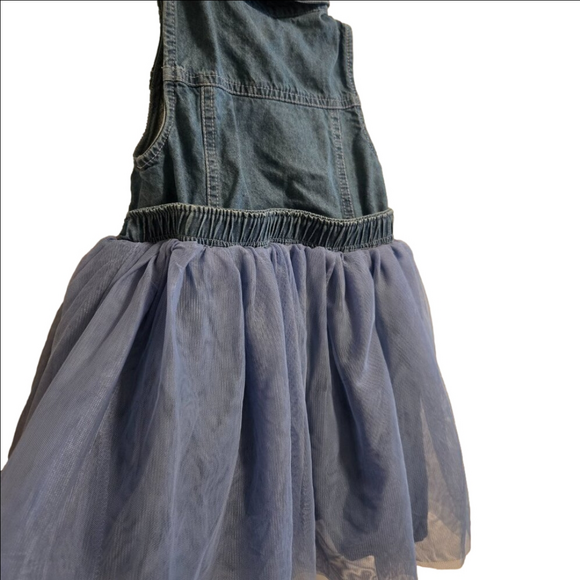 GIRLS 4T CALVIN KLEIN SLEEVELESS JEAN DRESS - Picture 3 of 3